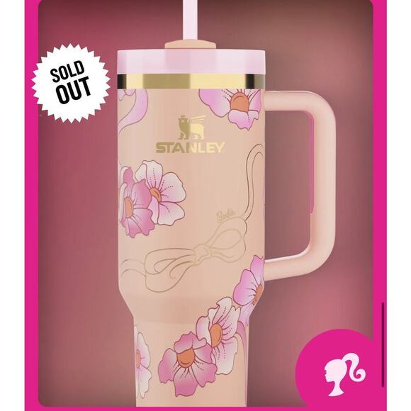 Stanley x BARBIE 80s peaches and cream 40oz quencher - Picture 3 of 10